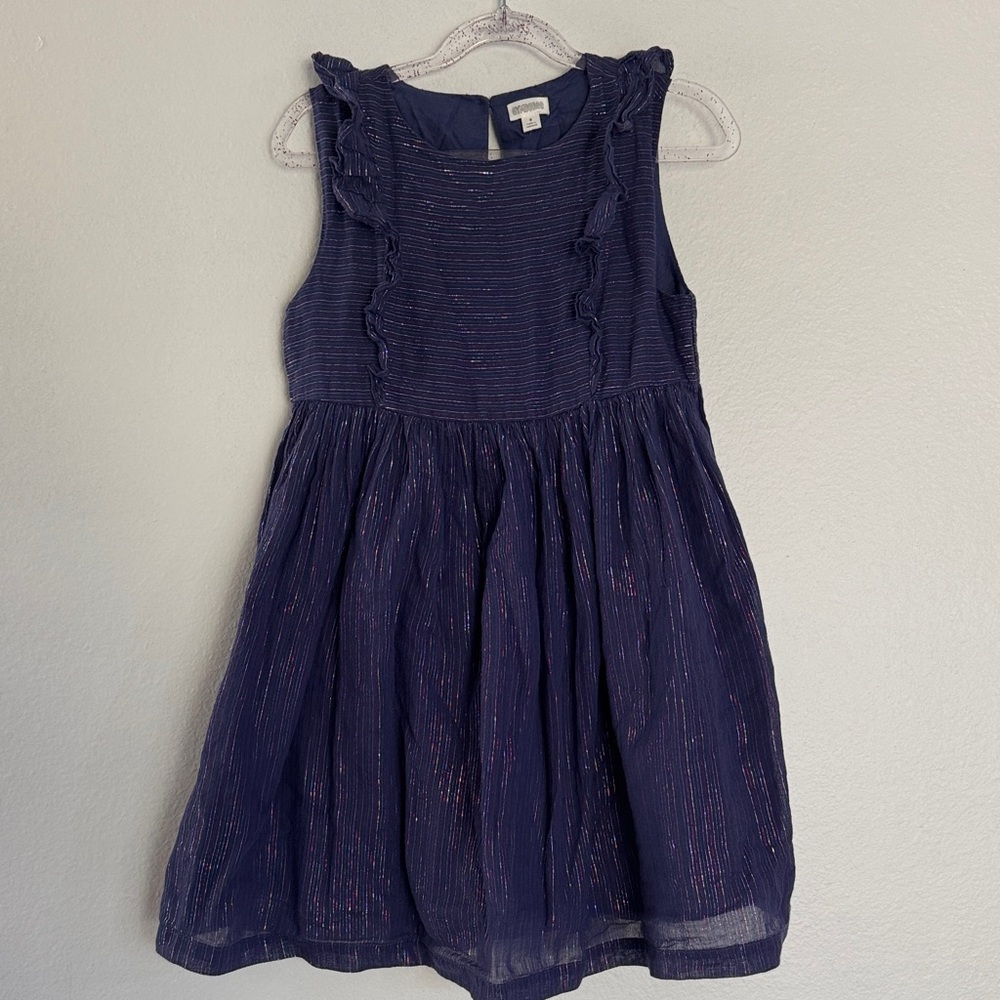 Gymboree Navy Blue Ruffle Kids Dress